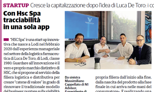 Articolo Con Hsc Spa tracciabilità in una sola app